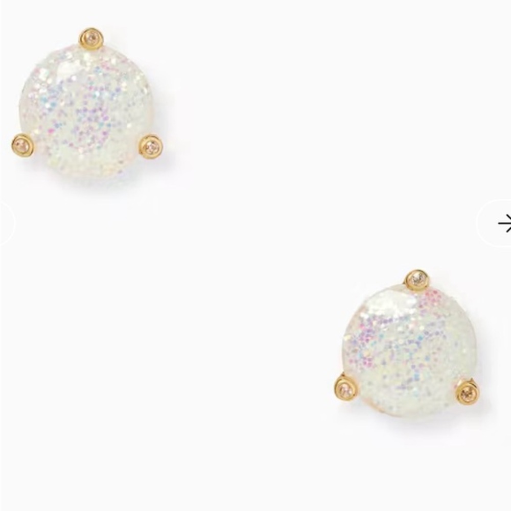 Kate Spade rise and shine glitter stud earrings